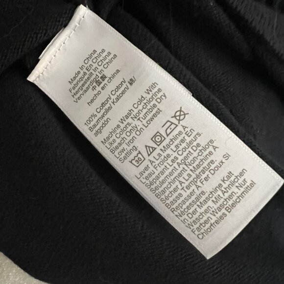 J.Crew Black Tartan Plaid Heart Cotton Crewneck Sweater Women’s Large Pullover - Picture 4 of 4